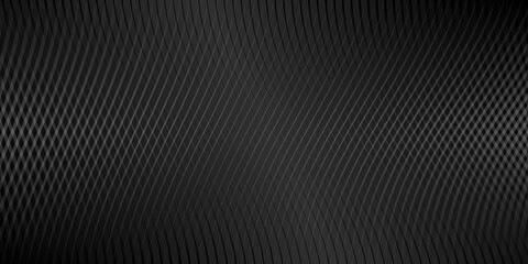 Abstract background of wavy lines in black colors