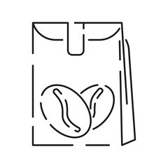 Cup of coffee line icon. Cup flat icon. Thin line signs for design logo, visit card, etc. Hot drink. Cup outline pictogram. Black coffee and energy in office