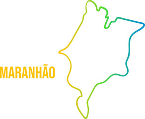 Maranhao colored gradient map linear state