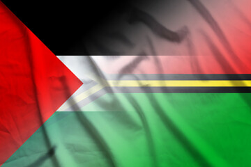 Palestinian National Authority and Vanuatu state flag transborder relations VUT PSE
