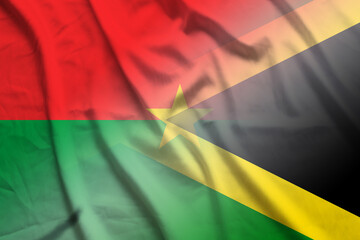 Burkina Faso and Jamaica government flag international contract JAM BFA