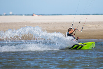 Kitesurfer in Action