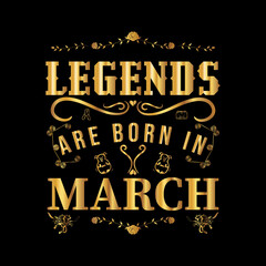 Legends are Born in March
