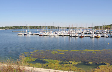 Lake of Der Chantecoq port of Nemours Champagne Grand Est France