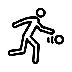 Bowling icon template