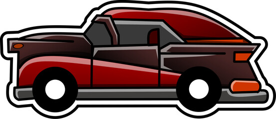 classic car icon flat design for automotive theme