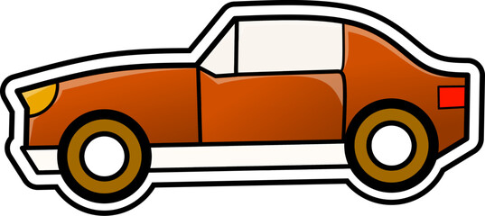 classic car icon flat design for automotive theme