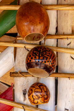 Cabasa, resonance box of the berimbau, brazilian music instrument