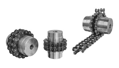 driving chain sprockets and roller chain