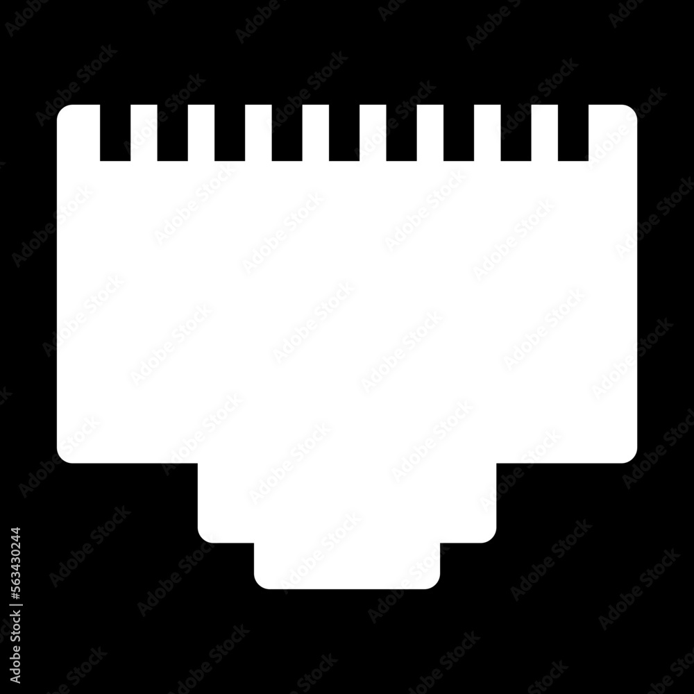 Poster lan network vector icon, network input illustration on white background..eps