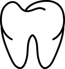  tooth icon illustration on white background..eps