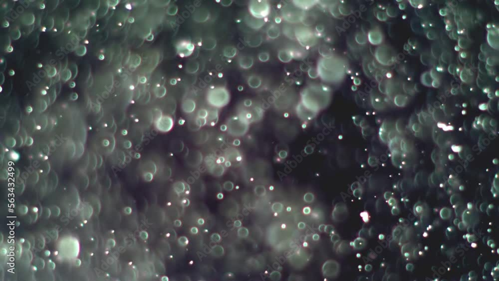Wall mural abstract background with animation of flying and flickering particles as bokeh of light. animation o