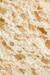 Wheat bread pulp. Macro background. 