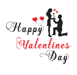 happy valentines day T-shirt Design Template, vector