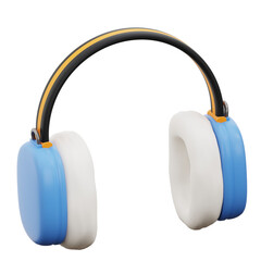 Earmuffs 3D Icon Illustration