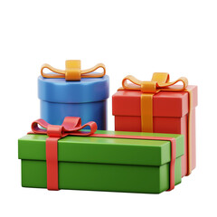 Obraz premium 3D Render Gift Box Icon Illustration