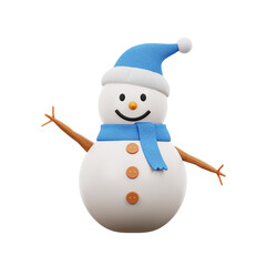 Snowman 3D Icon Illustration