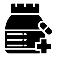 pill bottle glyph 