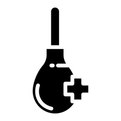 medical pipette glyph 
