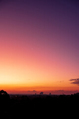 sydney west ryde sunset orange pink purple gradient