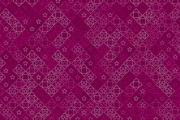 Pattern with geometric elements in pink tones abstract gradient background