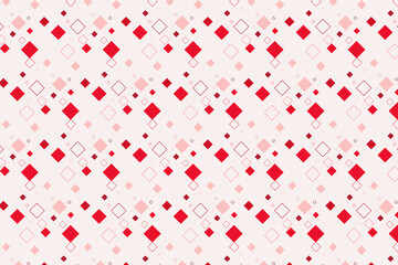 Pattern with geometric elements in golden red tones, abstract gradient vector background.