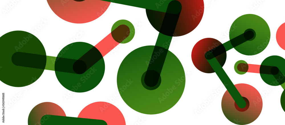 Poster Network concept abstract background. Dots connection. Big data idea. Business template for wallpaper, banner, background or landing
