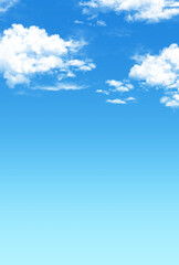 背景素材_青空と雲