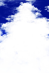 背景素材_青空と入道雲