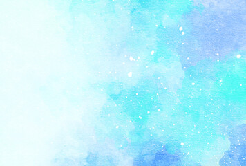 背景素材_水彩テクスチャ_青