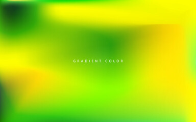 Abstract gradient green and yellow color background