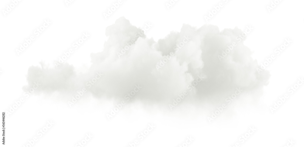 Fototapete soft clean fluffy clouds shapes cutout 3d rendering png file