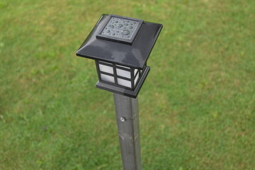 Central Java, Indonesia - December 2022 : Décor lights in the garden
