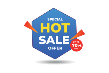 Hot sale discount offer vector element