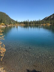 lake and mountains