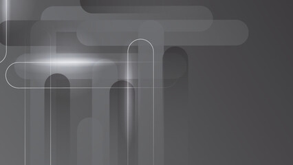 Seamless pattern with charcoal stripes line. Vector transparent grey geometric background with various stripe shapes.