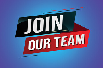 join our team word concept vector illustration with modern futuristic 3d style for landing page template ui web mobile app poster banner flyer background gift card coupon label wallpaper	