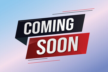 coming soon word concept vector illustration with lines 3d style for social media landing page, template, ui, web, mobile app, poster, banner, flyer, background, gift card, coupon, label, wallpaper