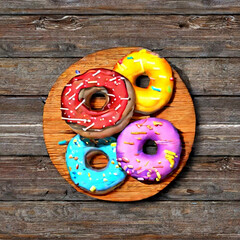bunte Donuts