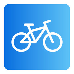 Fototapeta premium bicycle gradient icon