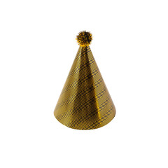 Black and Golden Party Hat cutout, Png file.
