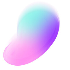 Abstract Grainy Gradient Shapes Transparent Background