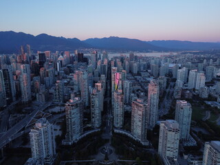 Fototapeta na wymiar Sunset in Vancouver