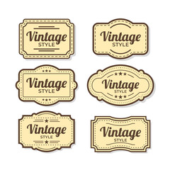 Obraz premium Vintage sale tag label collection set