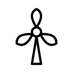 Obraz premium Windmill Isolated Silhouette Solid Line Icon with windmill, energy, force, power Infographic Simple Vector Illustration