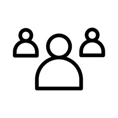 User-Group Isolated Silhouette Solid Line Icon with user-group, account, login, user Infographic Simple Vector Illustration