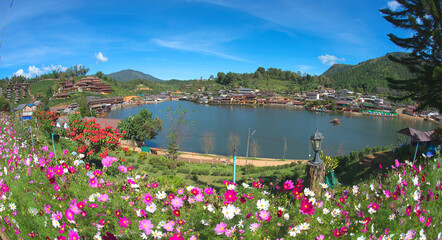 Lake of Rak Thai Village , Mae Hong Son, Thailand