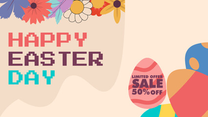 easter day sale desigbn banner, poster or social media post