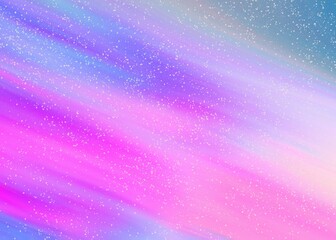 Abstract colorful background with space and glitter effect hand drawn.