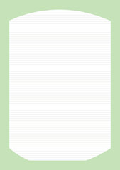 green sheet of paper